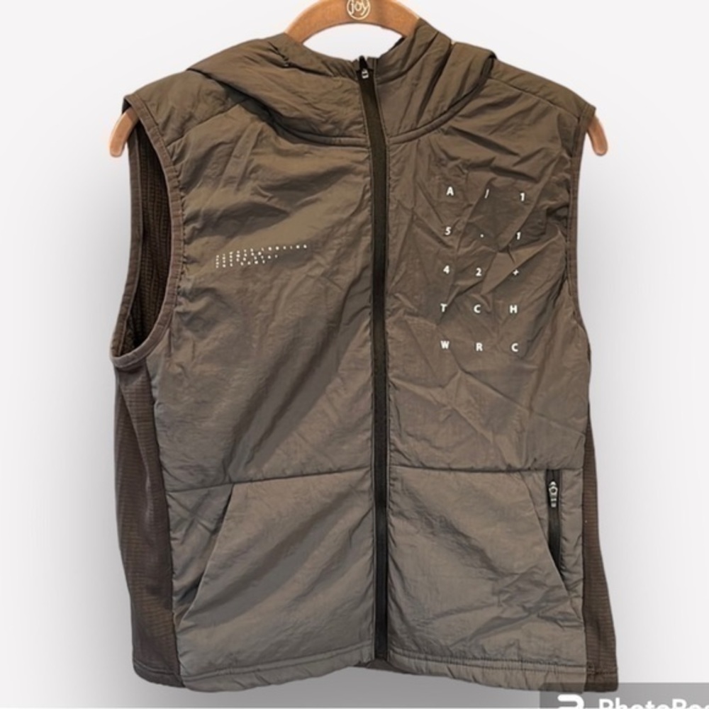 🍕🪻Zara puffer hoodie vest gray youth size 11-12 CLOSEOUT